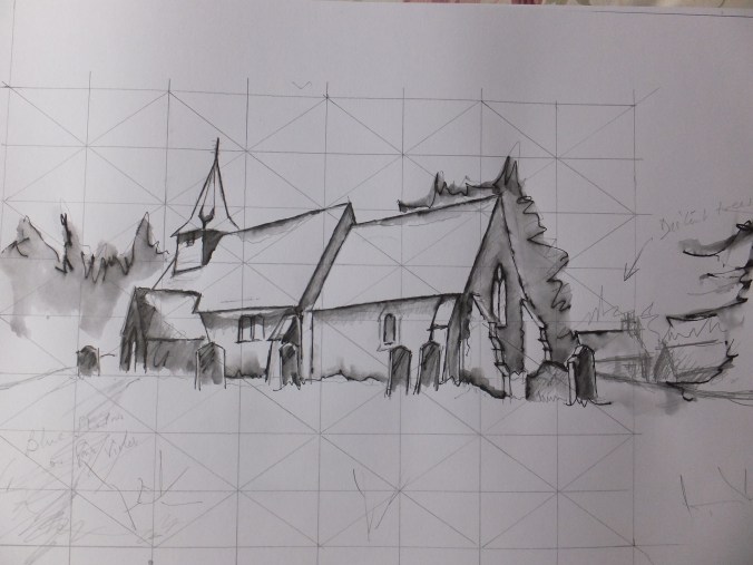 Snow Painting Sketch