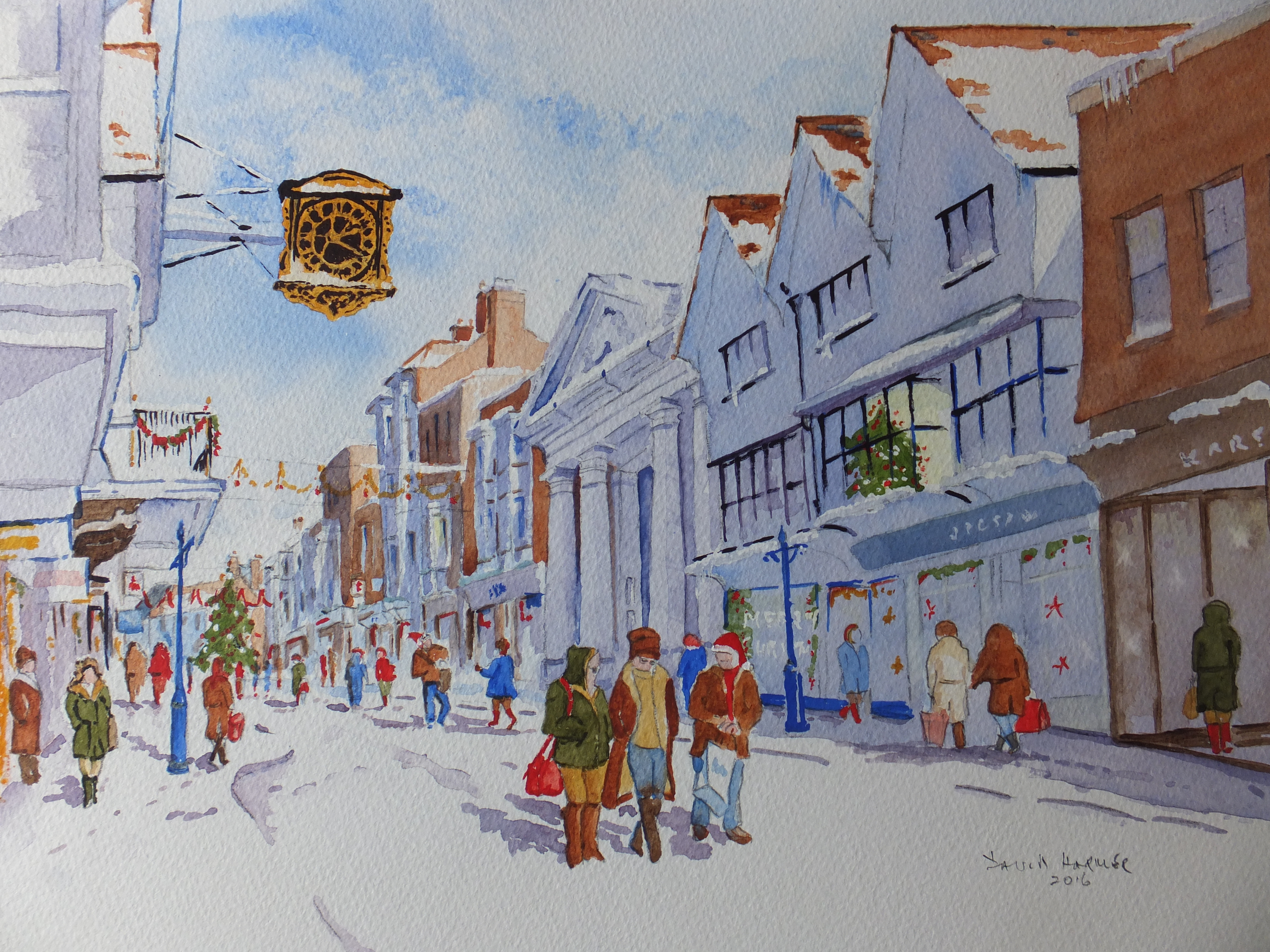 Signed revised Christmas Shopping Guildford High Street