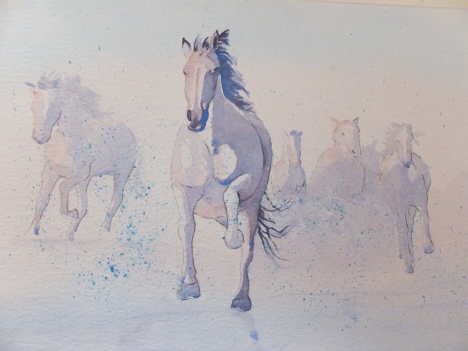 Galloping Horses Partway